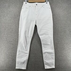 Good American Skinny Jeans Women Size 8/29 White Mid Rise Casual Denim